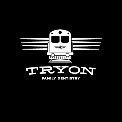 White train on a black background