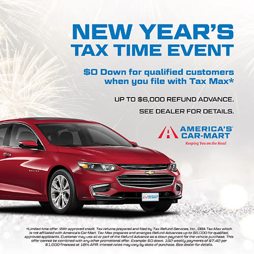 America's Car-Mart's New Year's Tax Time Event