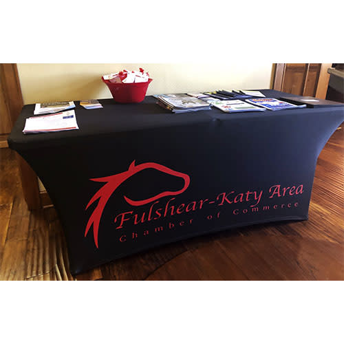 Large format printing: Table Covers by Page by Page Graphic Design, LLC