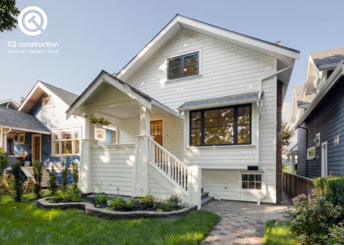 front exterior whole home renovation