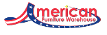 Showroom of American Furniture Warehouse featuring a wide selection of living room, bedroom, dining, & office furniture.