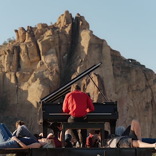 piano performance outdoors