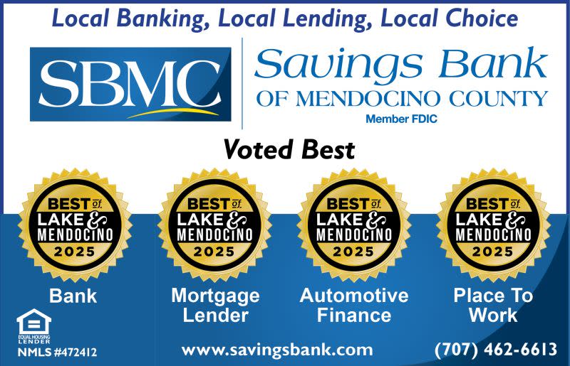 Savings Bank of Mendocino County Best Of