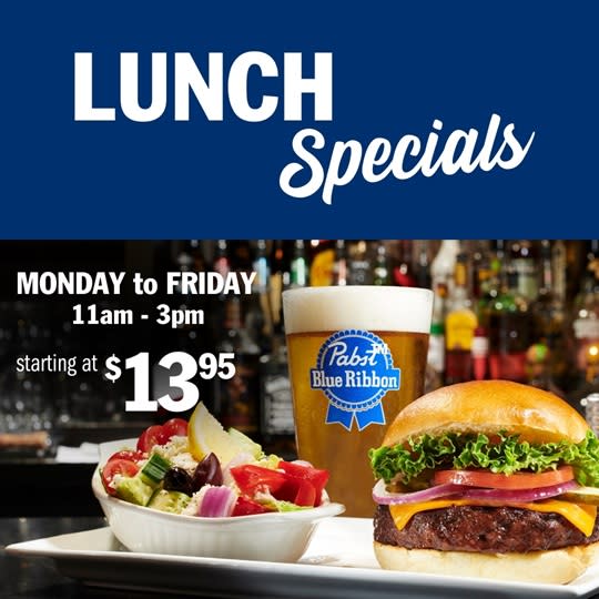 Burger and Draft Daily Lunch Special selection in Georgetown at Symposium Restaurant