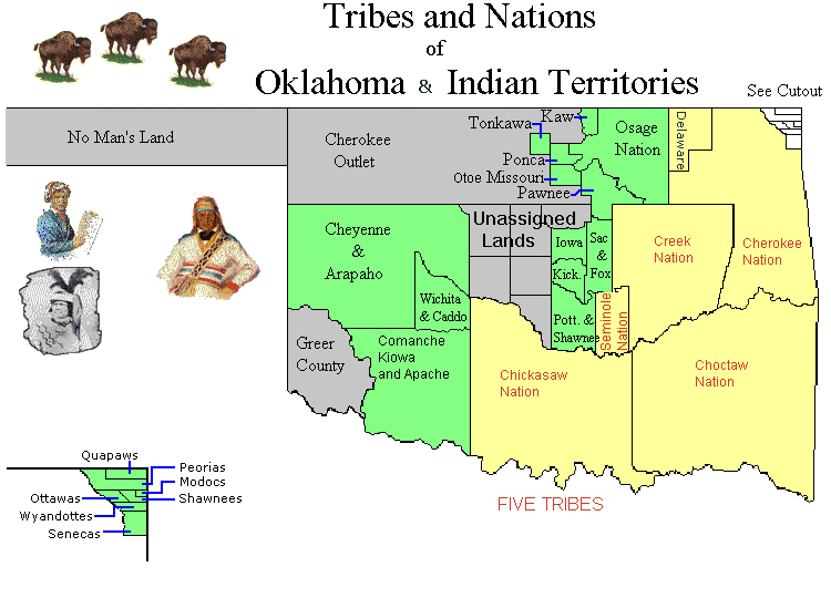 Ok Tribes Map 