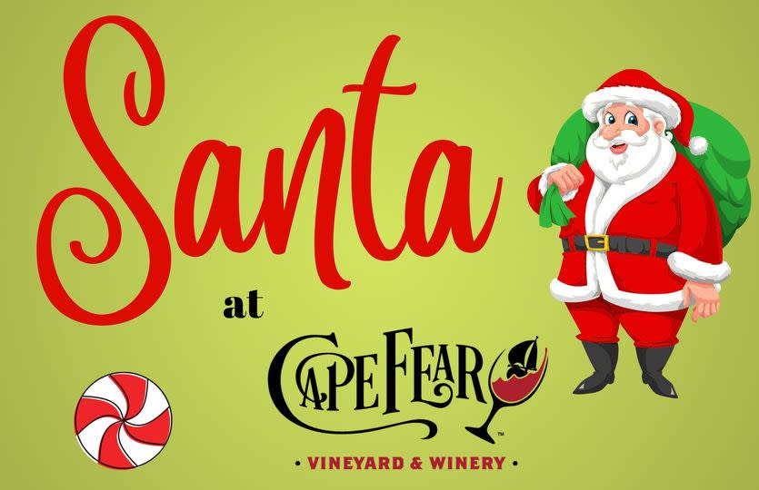 Santa at Cape Fear Winery