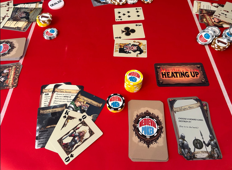 Medieval Poker Table Top Game Board