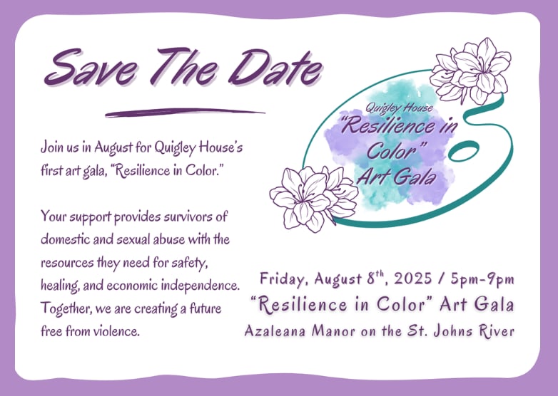 Quigley House Art Gala flyer