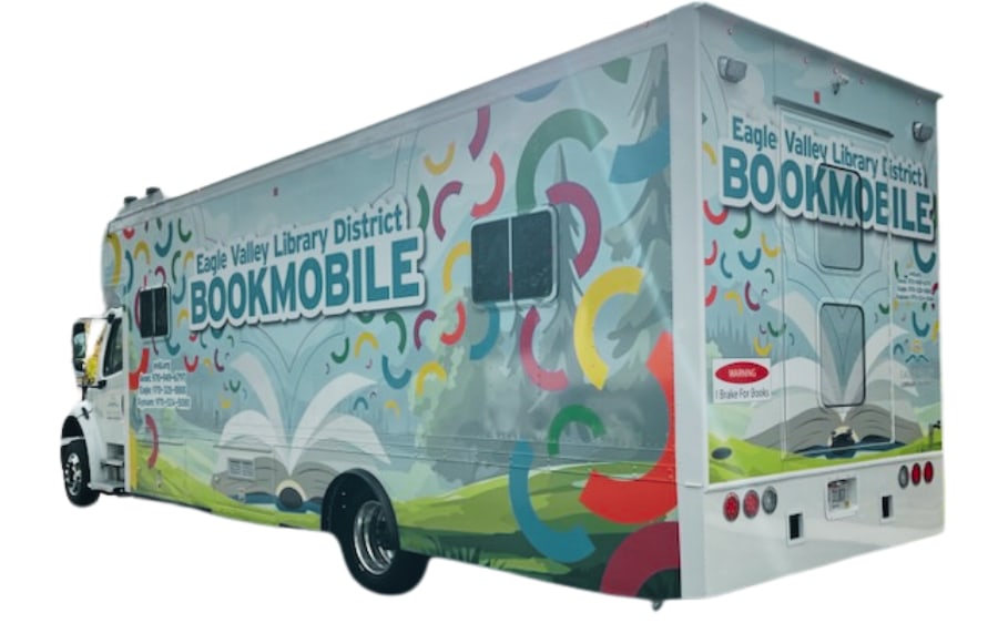 Photo of the Eagle Valley Library District bookmobile.