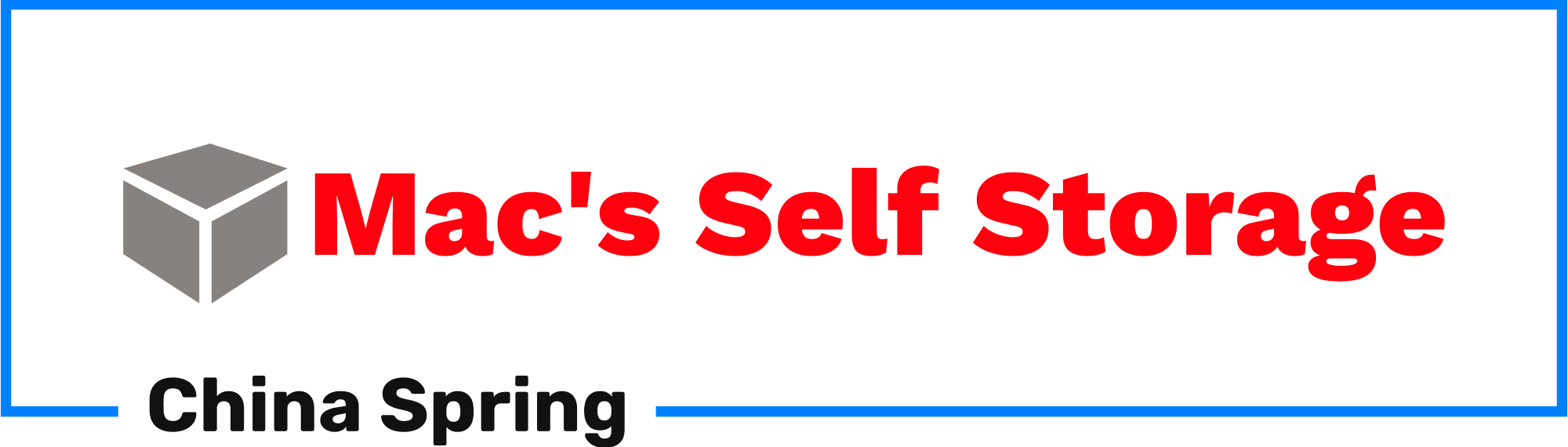 Mac's Self Storage - China Spring Logo