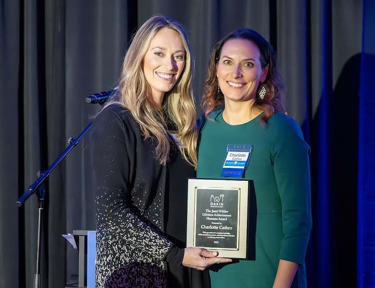 Dakin Board VP Rachel Slosek-Couture (left) and Charlotte Cathro