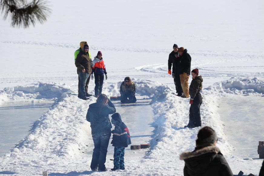 Ice Bocce lane