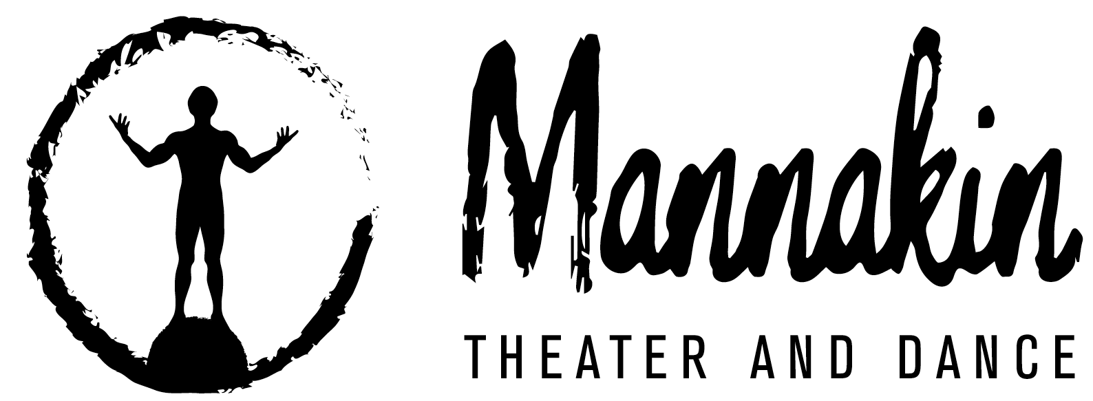 image of a man in a circle with the wording of the company name.