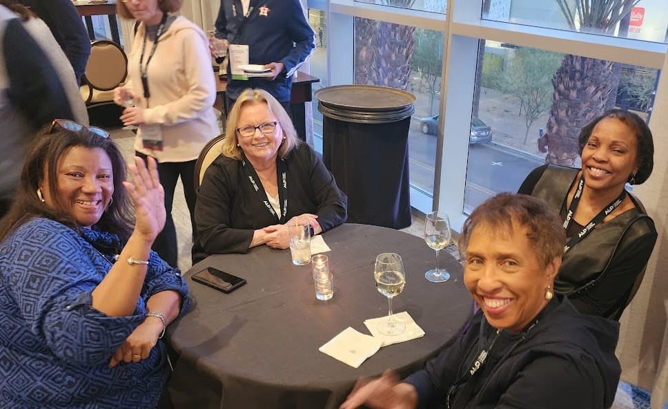 Ladies smiling at the camera