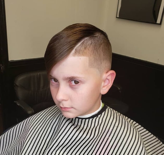 Faded & Co. haircut on a young man