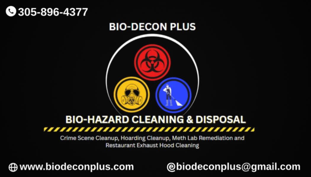 At Bio-Decon Plus, we specialize in professional biohazard clean-up, decontamination, and disposal services.