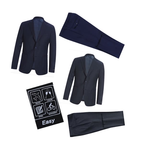 Premium Wool Stretch Washable Slim Suit