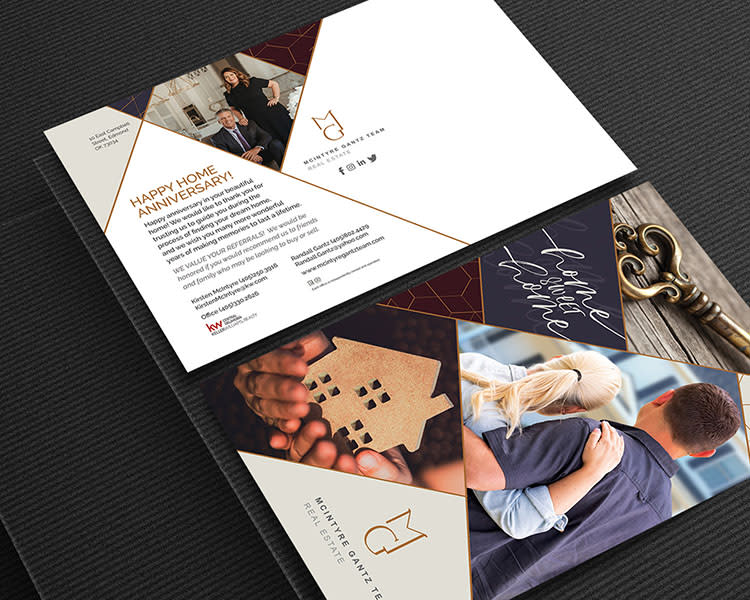 Real estate marketing postcard