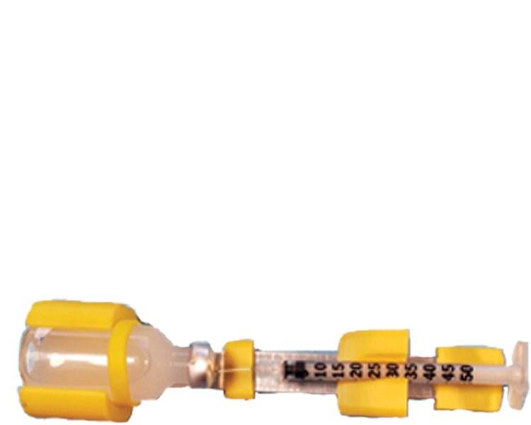Fantastic Insulin Vial and Syringe Coupler - 50 Unit/ 0.5 ml