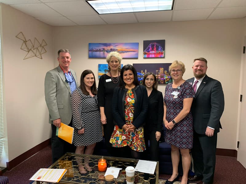 Home Care Day advocates with Representative Jackie Toledo (front center)