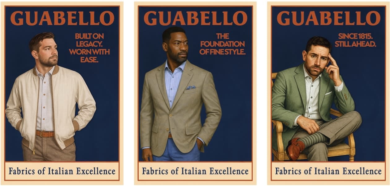 Guabello Italian Fabrics...so Unique...in touch and feel and design!