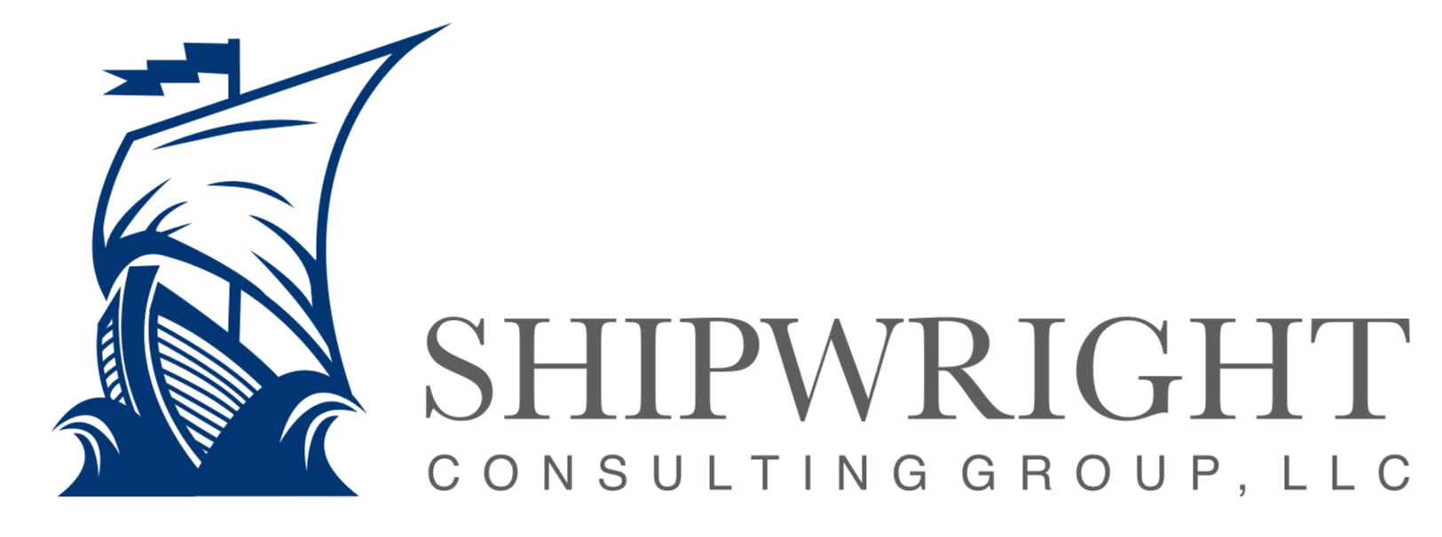 A ship and text for a marketing agency