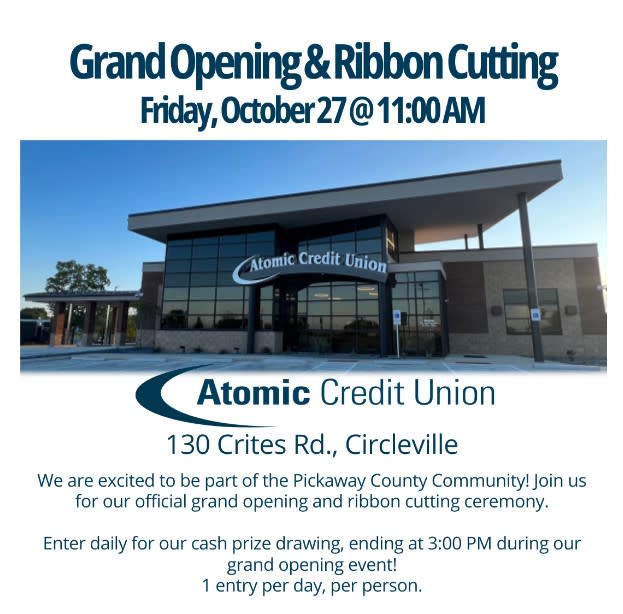 Atomic Credit Union's Grand Opening & Ribbon Cutting Pickaway County