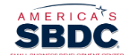 Small Business Development Center (SBDC) logo representing a Texas-based resource providing consulting, training, and support