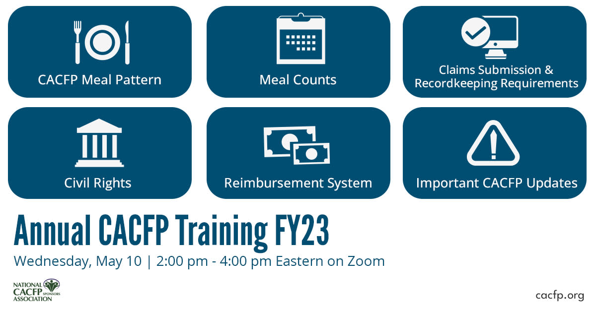 Annual CACFP Training FY23 Event Registration