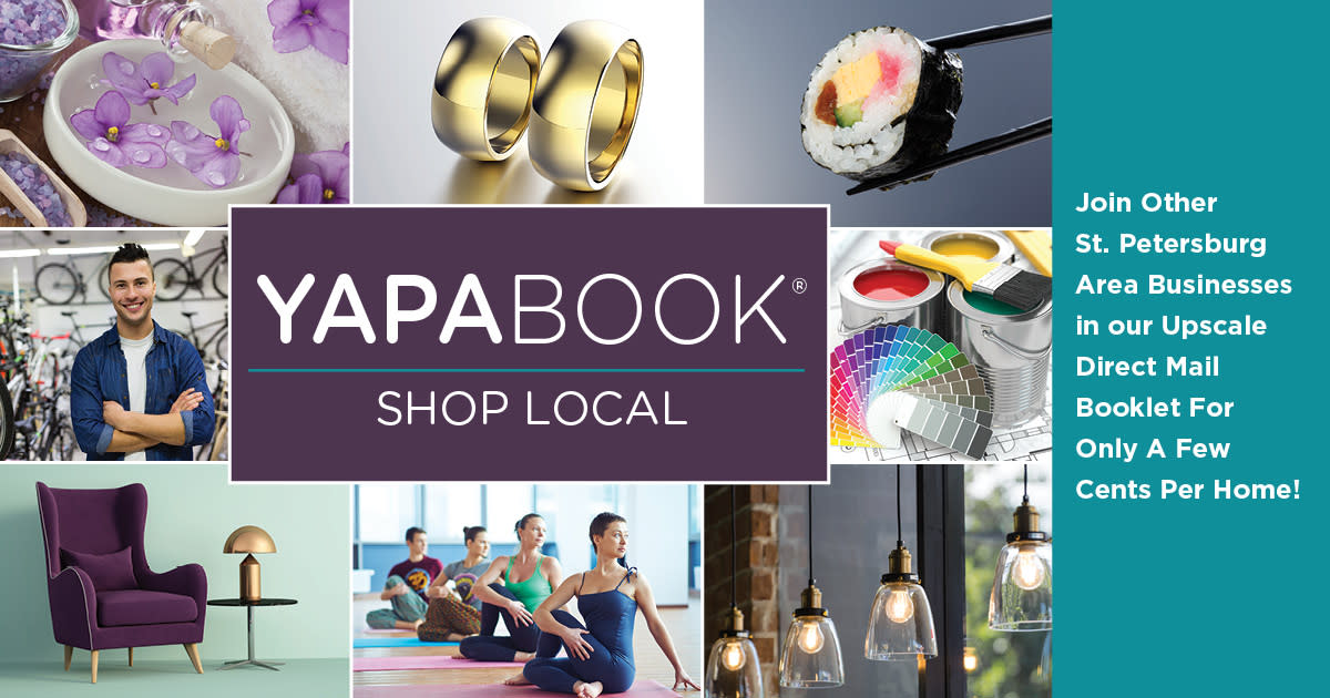 Join other St. Petersburg area Businesses in our upscale direct mail booklet for only a few cents per home!