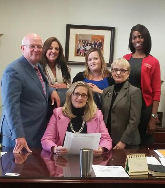 Home Care Day advocates with Senator Dennis Baxley