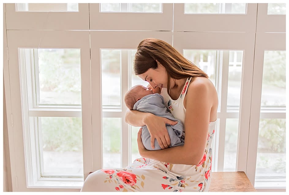 newborn baby and mother