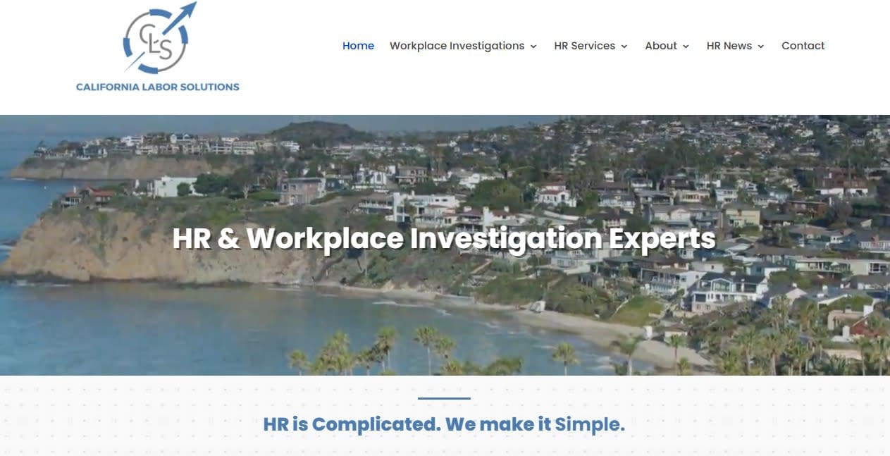 California Labor Solutions Website Home Page