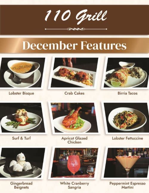 110 Grill December Features are here!