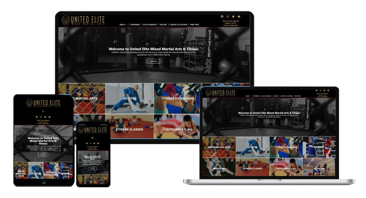Web Design - United Elite MMA