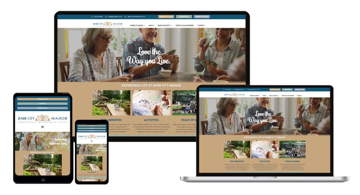 Web Design & Rebranding - Barb City Manor