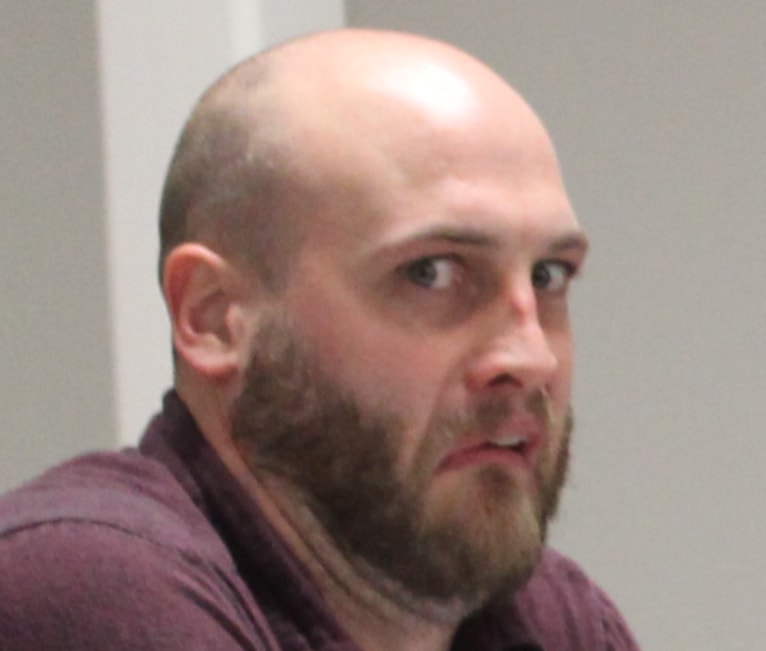 Nicholas Stone making a funny face at the camera