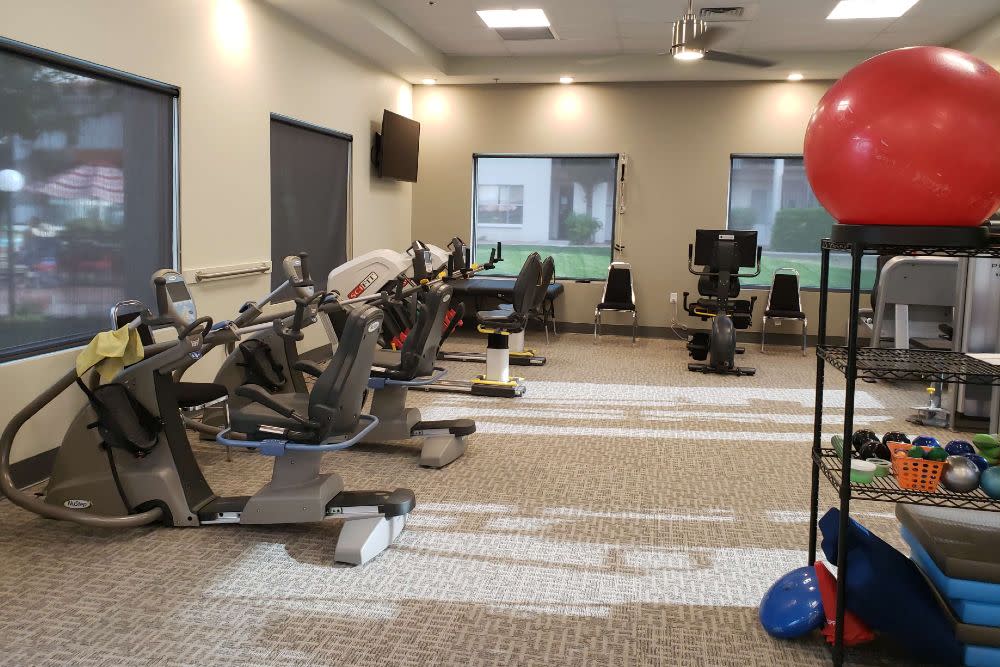 Photo of the exercise center for seniors at Fellowship Square Tucson