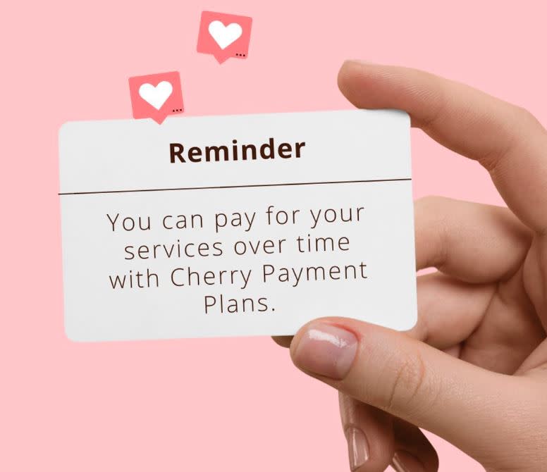 payment plans and financing available to pay over time