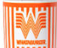 Whataburger logo representing a Texas-born fast-food restaurant known for burgers, fries, and breakfast favorites.