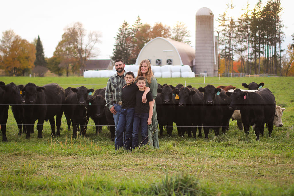 The Endvick family at the Runamuck Ranch