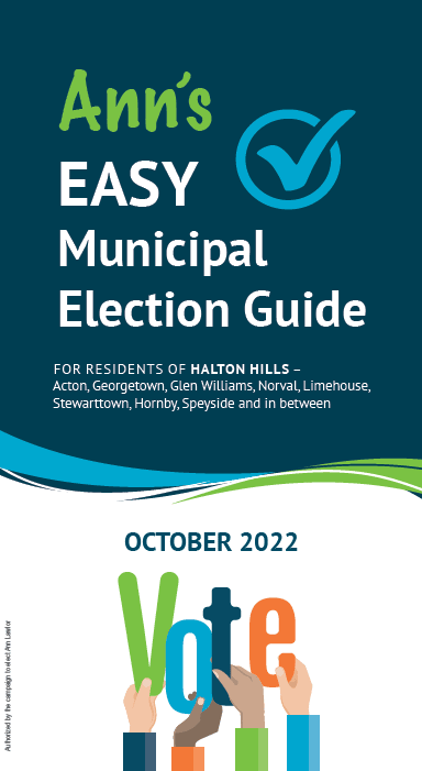 Front page of Ann Lawlor's Easy Election Guide