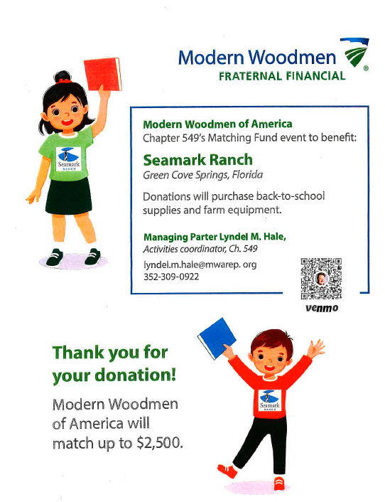 Modern Woodmen Seamark Fundraiser flyer