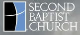 Second Baptist Church logo representing a welcoming Texas-based faith community offering worship, spiritual growth, and outre