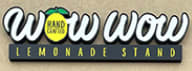 Colorful handcrafted Hawaiian lemonades and acai bowls displayed at Wow Wow Hawaii Lemonade in Fulshear, TX.
