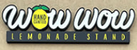 Colorful handcrafted Hawaiian lemonades and acai bowls displayed at Wow Wow Hawaii Lemonade in Fulshear, TX.