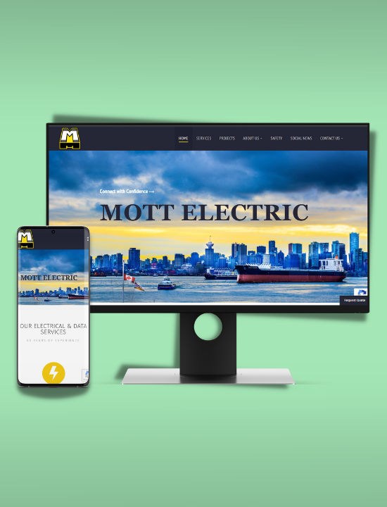 Website Design Example - Mott