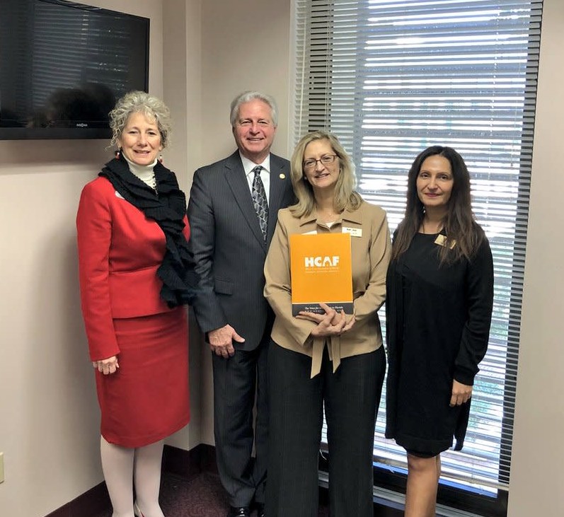 Home Care Day advocates with Representative Charlie Stone