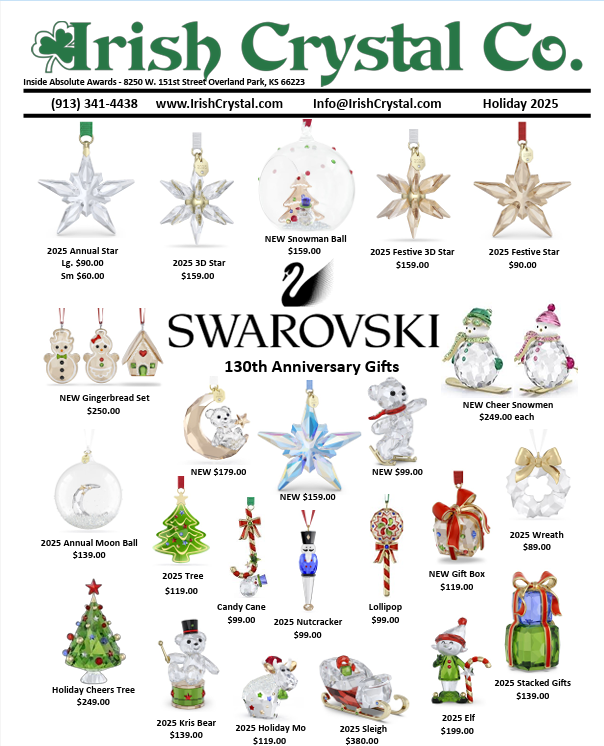 Irish Crystal Company Holiday Gifts