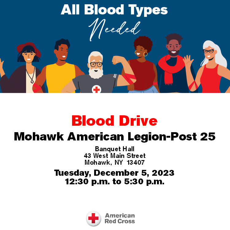 Blood Drive Mohawk American Legion Post 25 default Herkimer